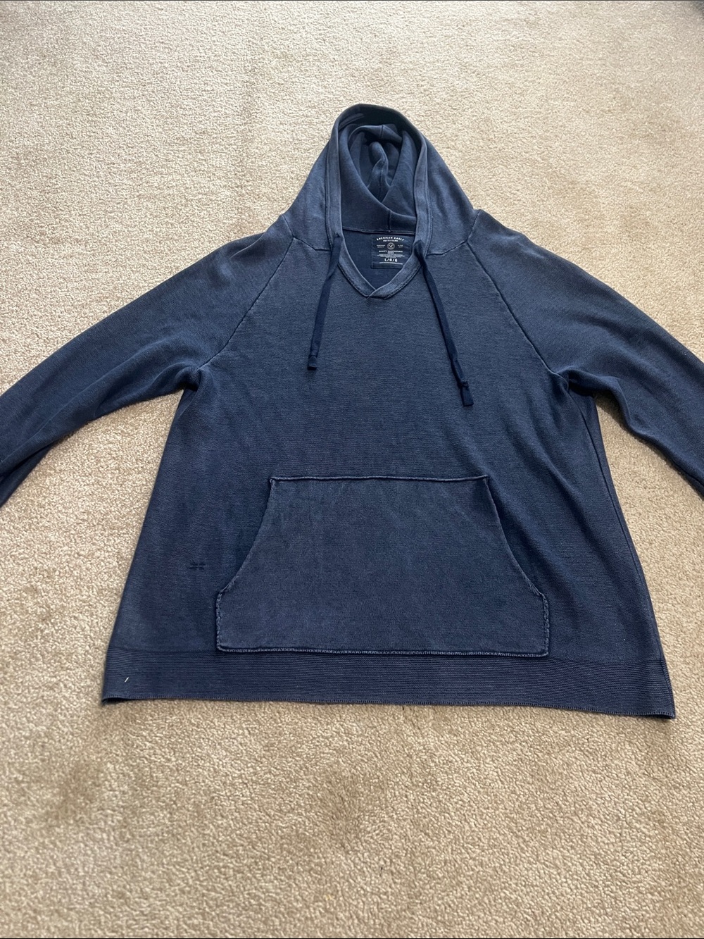 American Eagle Men's Hooded Knit Pullover Sweatshirt